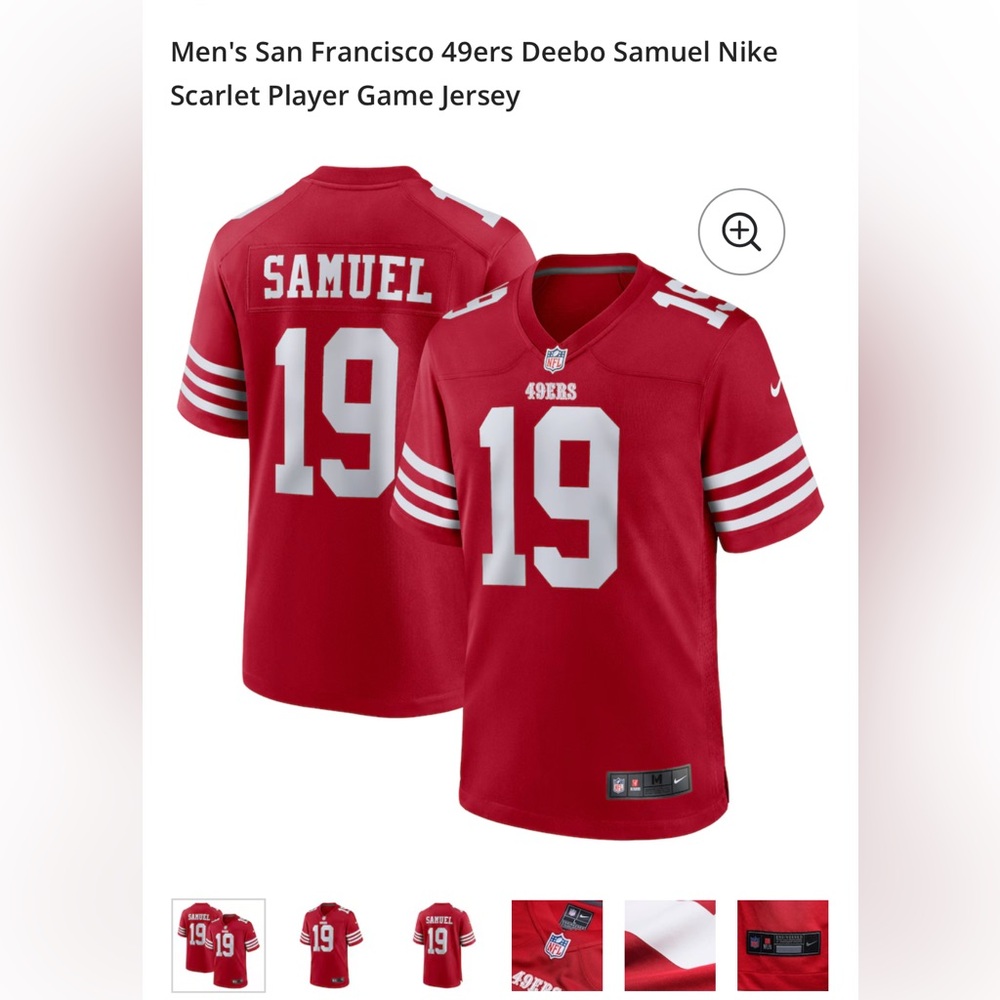 Nike mens 49ers jersey. Size medium